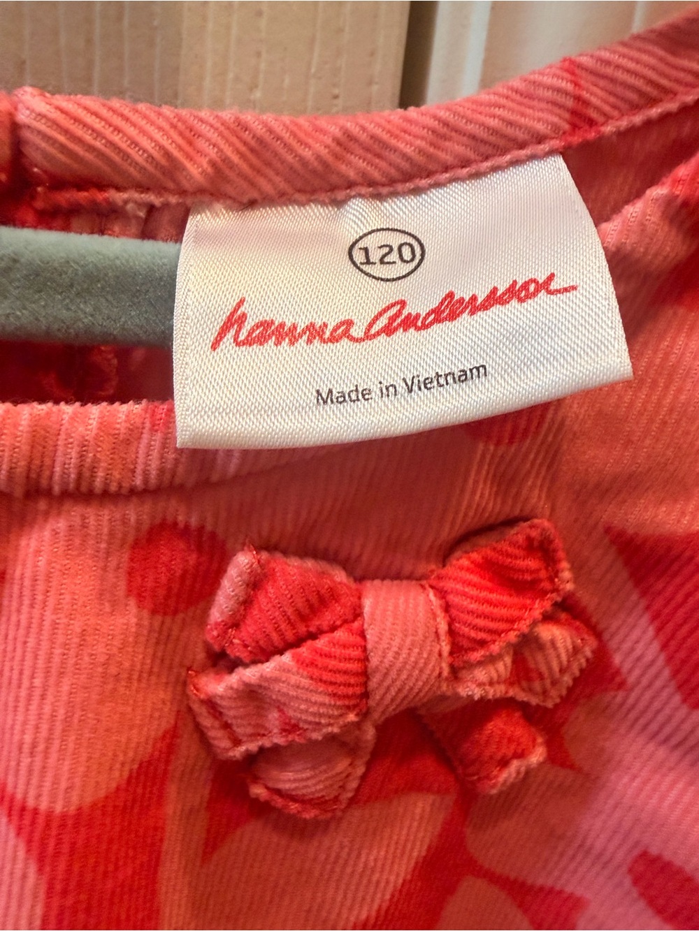 Hanna Andersson Pink Floral corduroy Dress - Picture 2 of 3